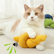 Squeaky Catnip Plush Toy for Indoor Play