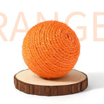 Sisal Teaser Ball Toy for Kitten Chewing