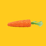 Sisal Carrot Chew Toy with Squeak Sound