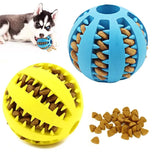 Rubber Treat Ball Toy for Small Pets