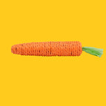 Sisal Carrot Chew Toy with Squeak Sound