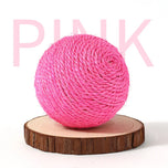 Sisal Teaser Ball Toy for Kitten Chewing