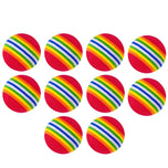 Rainbow Bouncy Cat Ball Toy for Playtime