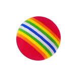 Rainbow Bouncy Cat Ball Toy for Playtime