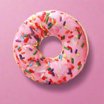 Plush Squeaky Donut & Pizza Toy for Dogs